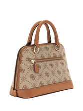 GUESS 1 USCITA Guess Neda Dome Satchel Borsa a Mano Donna Marrone Marrone